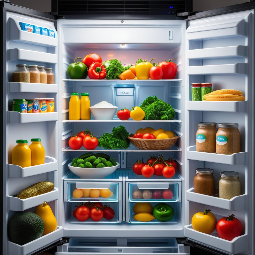 Kühlschrank voller Essen